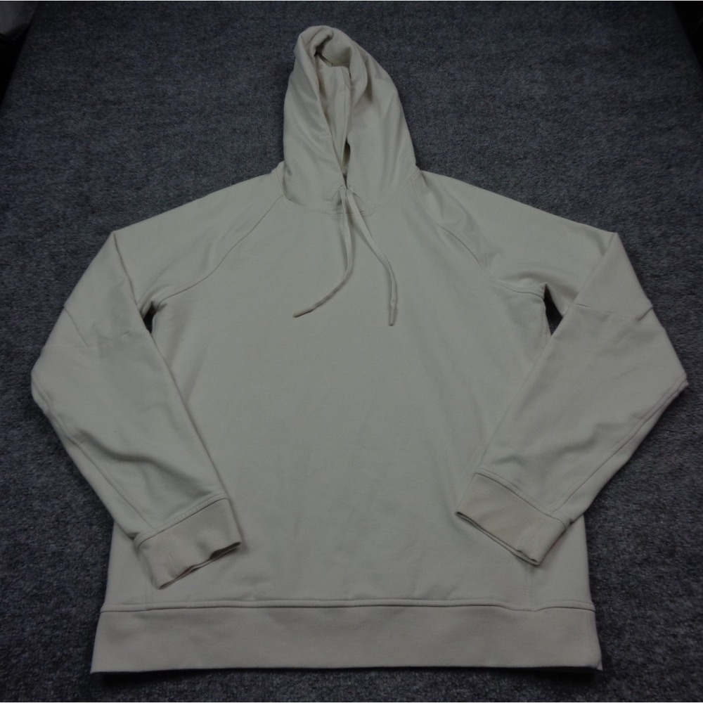 Lululemon Hoodie Mens M White Opal City Sweat Pullover Sweatshirt Athletic Sport